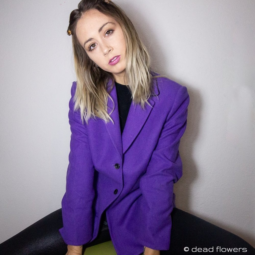 Retro Purple Kasper Blazer size small